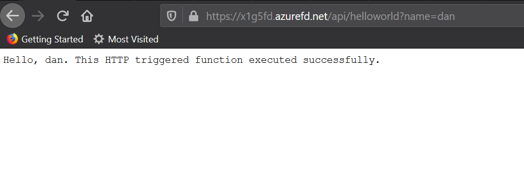 Example of Global Azure Function